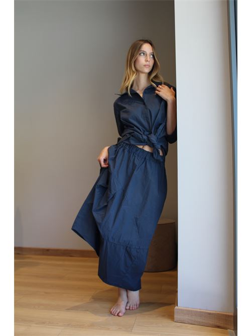 Gonna in cotone con coulisse DIECI MINUTI | 10591